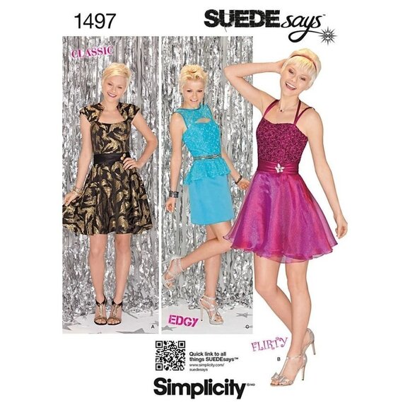 Simplicity Sewing Pattern 1497 Special Occasion Dress Misses Size 12-20 - Picture 1 of 3